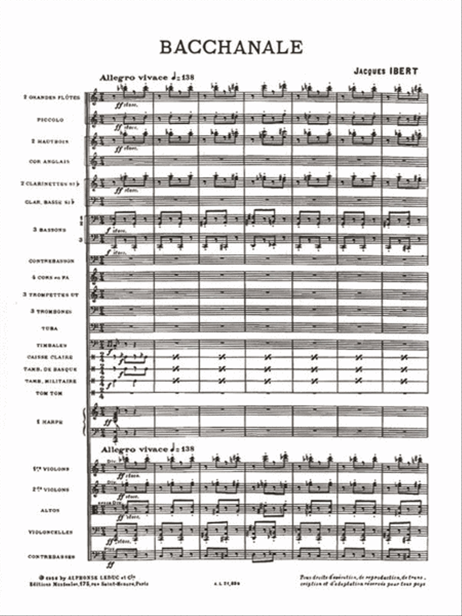 Bacchanale (orchestra) Bacchanale (orchestra) Orchestra scores gallery preview page 2