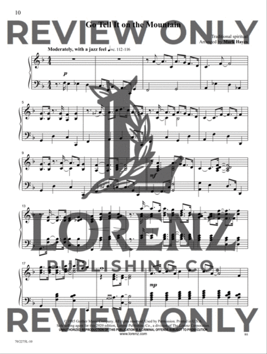 Christmas at the Keyboard Piano Solo scores gallery preview page 7