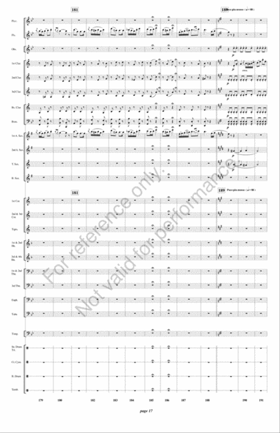 Fatinitza Concert Band scores gallery preview page 18