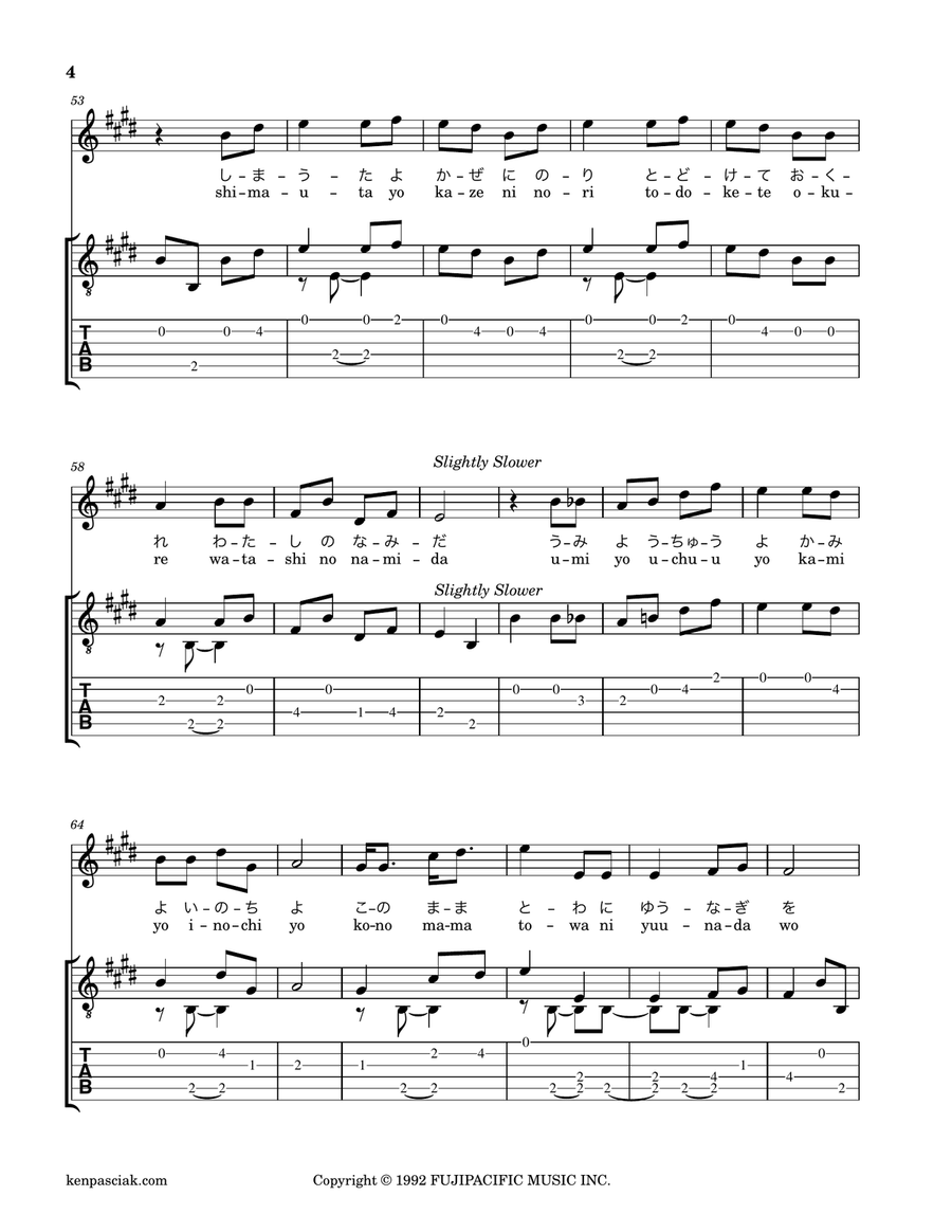 Shimauta Shimauta Acoustic Guitar scores gallery preview page 6