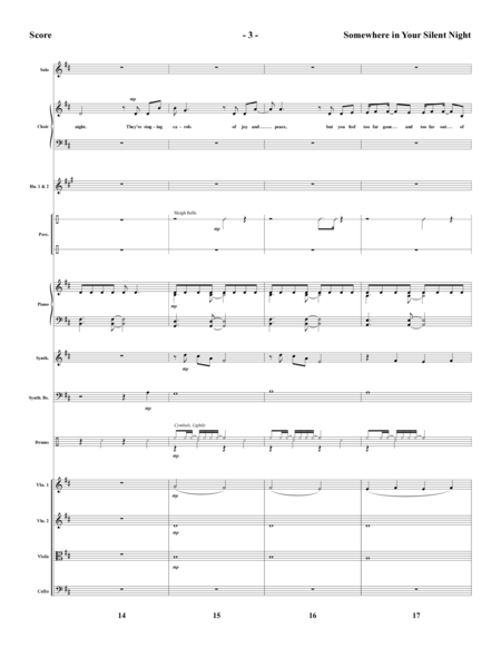 Somewhere in Your Silent Night - Full Score