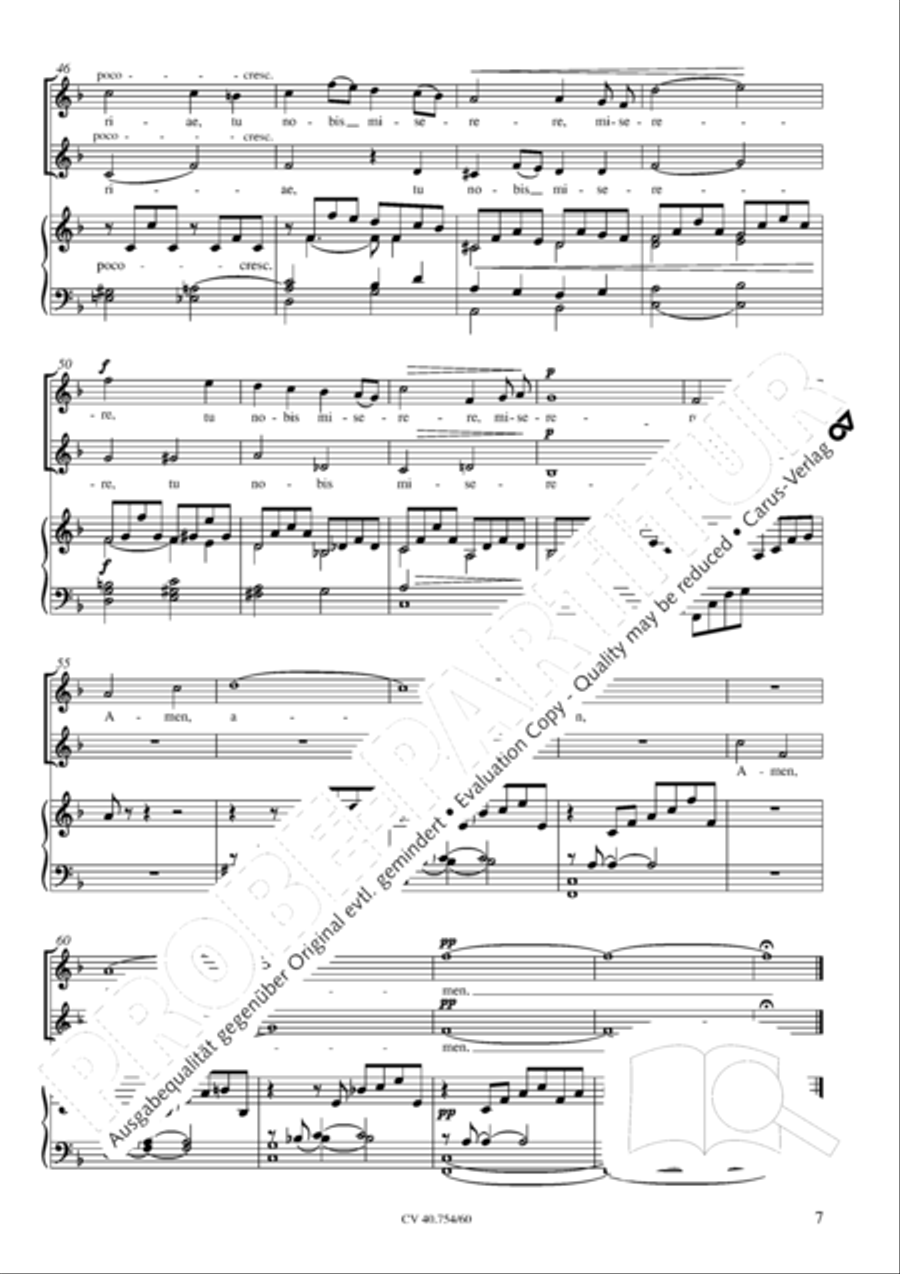 Faure: Ave verum; Maria, Mater gratiae Score scores gallery preview page 8