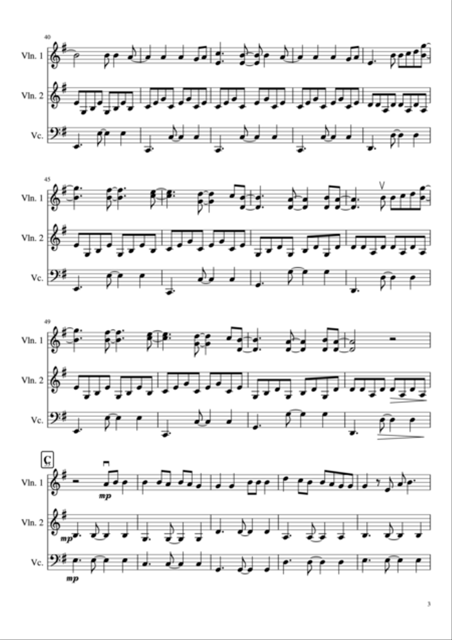All Of Me String Trio scores gallery preview page 4