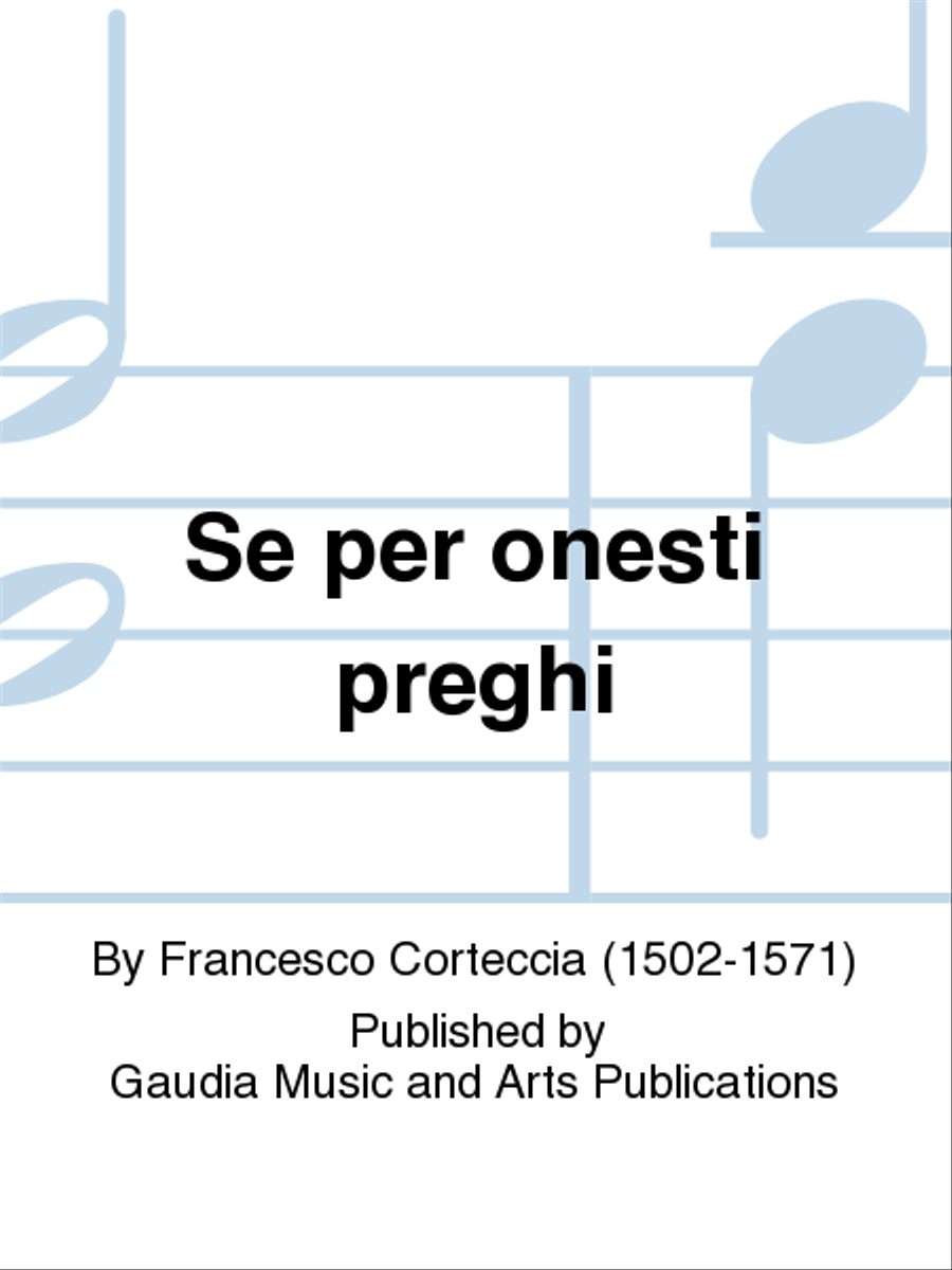 Se per onesti preghi Se per onesti preghi 4-Part scores gallery preview page 1