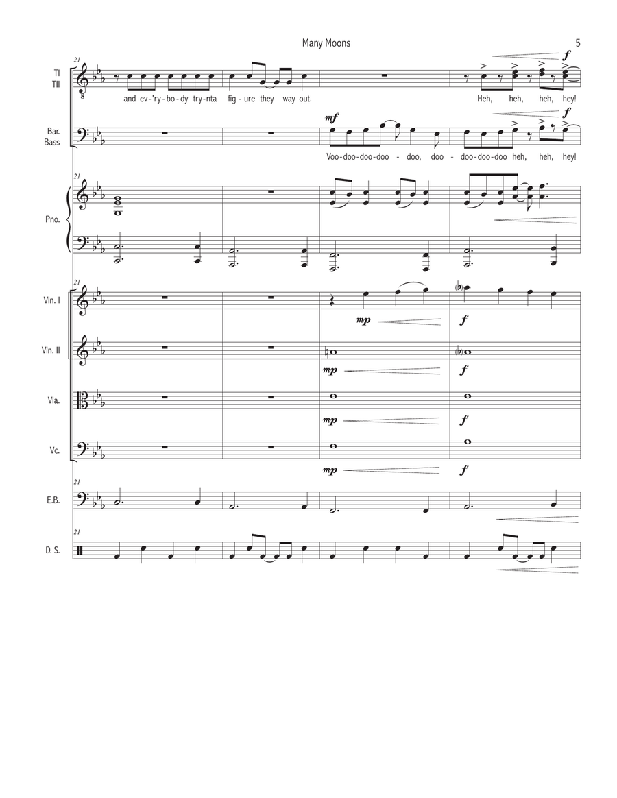 Many Moons Large Ensemble scores gallery preview page 5