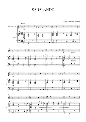 Haendel - Sarabande HWV 437 (for Clarinet and Piano)