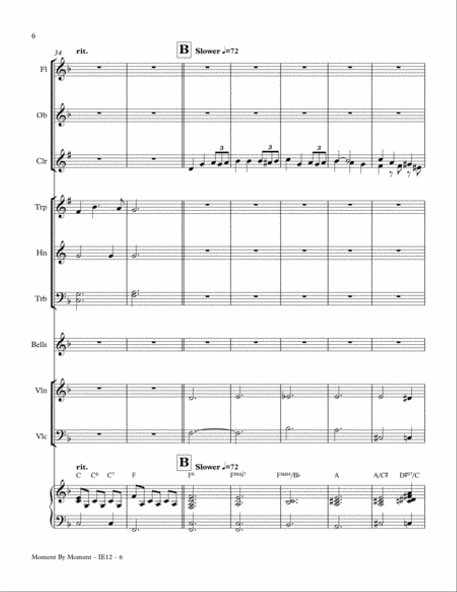 Moment By Moment (Version 1) Full Orchestra scores gallery preview page 6