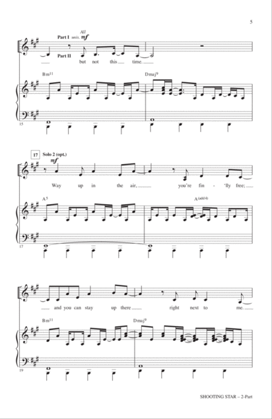 Shooting Star 2-Part scores gallery preview page 3
