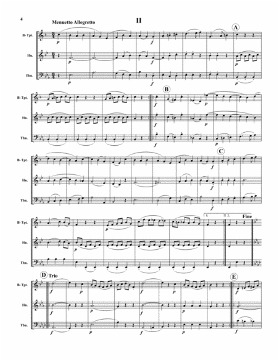 Divertimento I Divertimento I Brass Trio scores gallery preview page 4