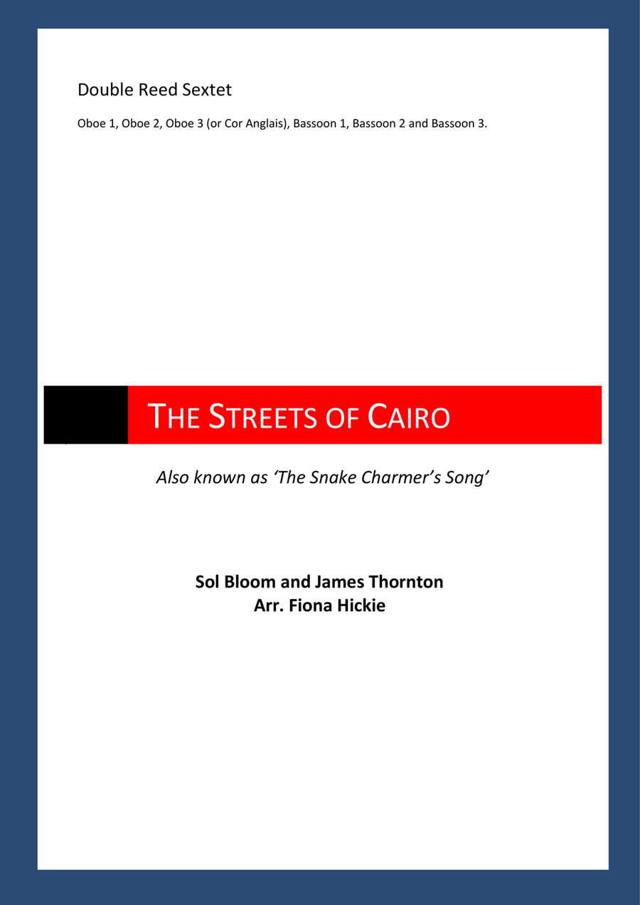 The Streets of Cairo Woodwind Ensemble scores gallery preview page 1