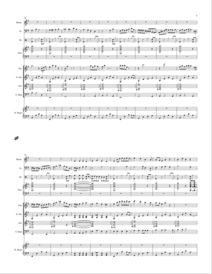 Opus 48 - Strong wings fly away Large Ensemble scores gallery preview page 5