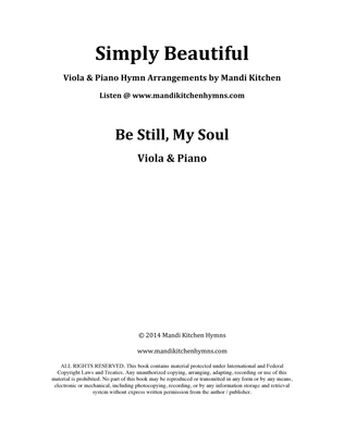 Book cover for Be Still, My Soul Viola & Piano Duet