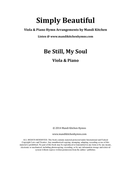Be Still, My Soul Viola & Piano Duet image number null