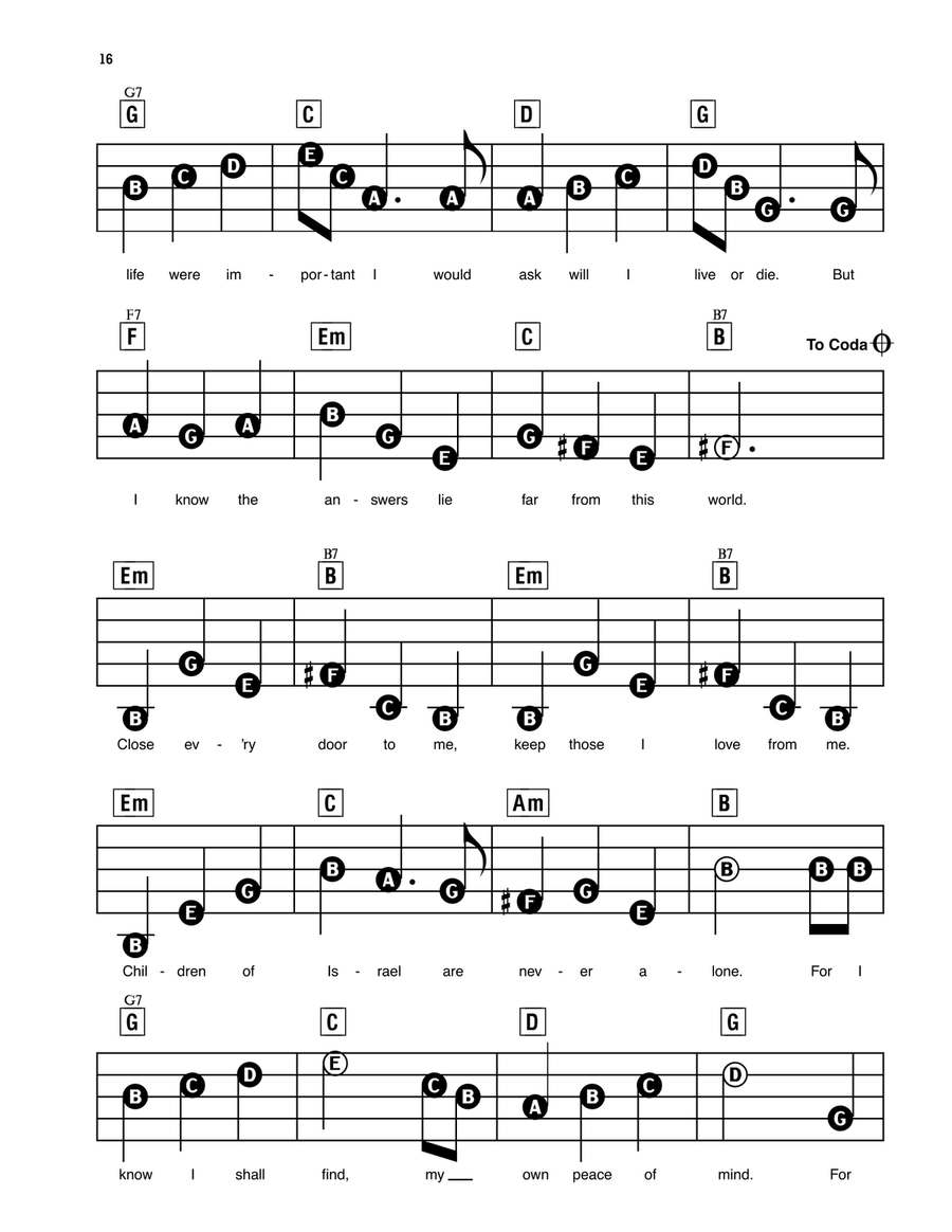 Close Every Door (from Joseph And The Amazing Technicolor Dreamcoat) Electronic Keyboard scores gallery preview page 2