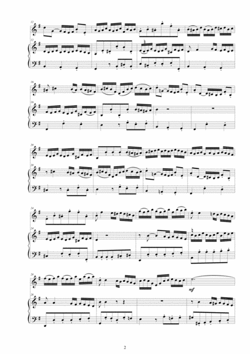Bach - Violin Sonata No.4 in E minor BWV 528 for Violin and Harpsichord (or Piano) image number null