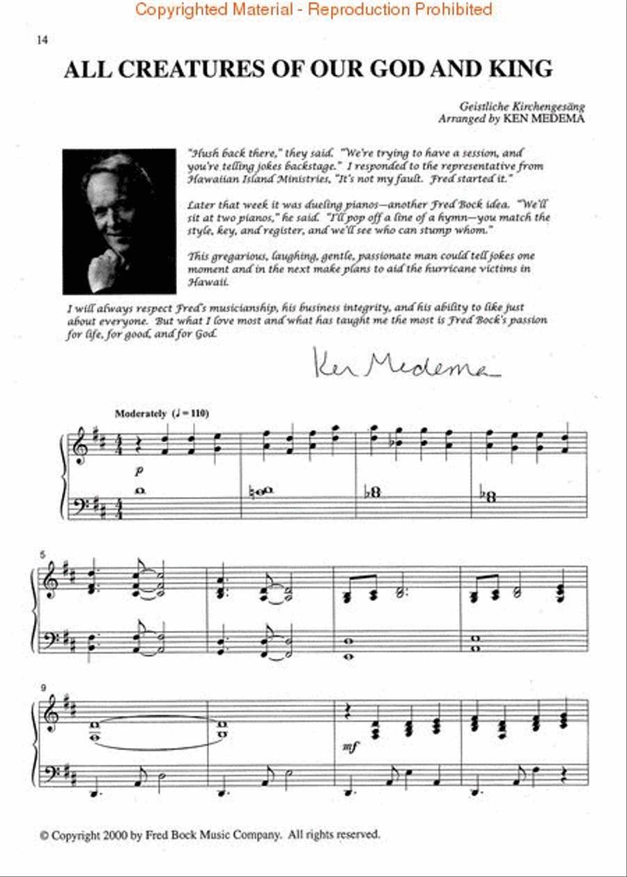Bock's Best Friends Piano Solo scores gallery preview page 3