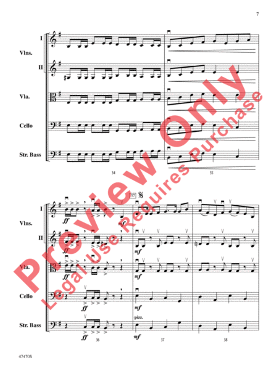 Legend of the Ghost Stallion String Orchestra scores gallery preview page 8