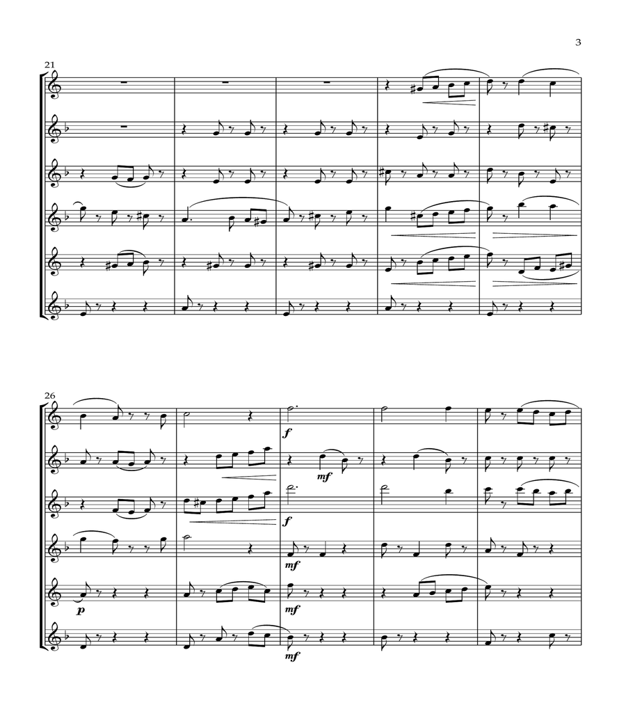 "Midnight Carousel" for Clarinet Choir image number null