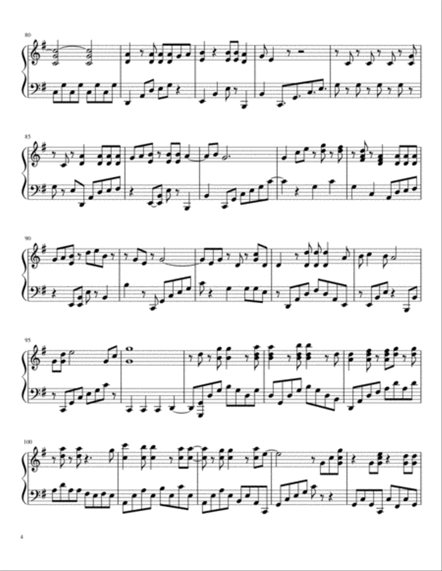 A Million Dreams Piano Solo scores gallery preview page 4