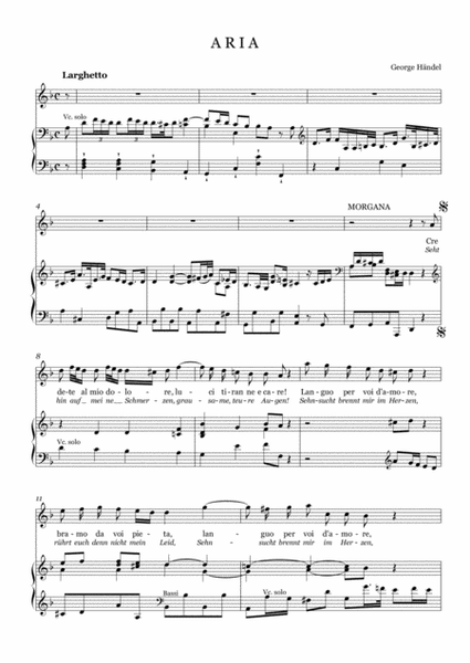 G.F.Handel-Aria of Morgana:Credete al mio dolore(from "Alcina")