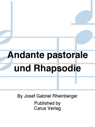 Book cover for Andante pastorale und Rhapsodie