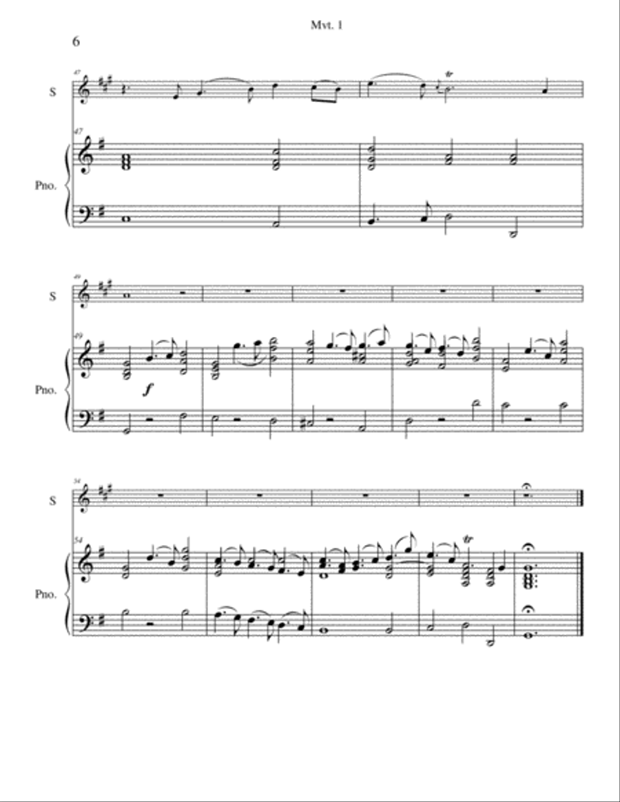 Telemann Viola Concerto in G Tenor Saxophone scores gallery preview page 6