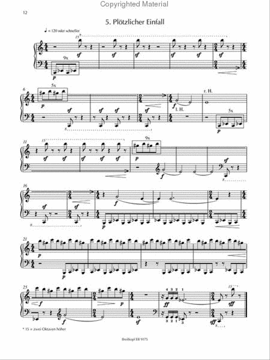 Der beleidigte Papagei Piano Solo scores gallery preview page 4