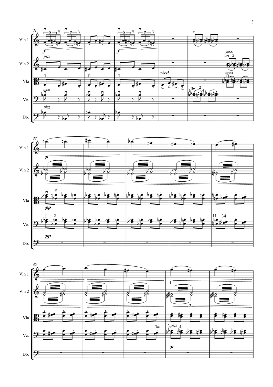 Psycho (theme) String Orchestra scores gallery preview page 3
