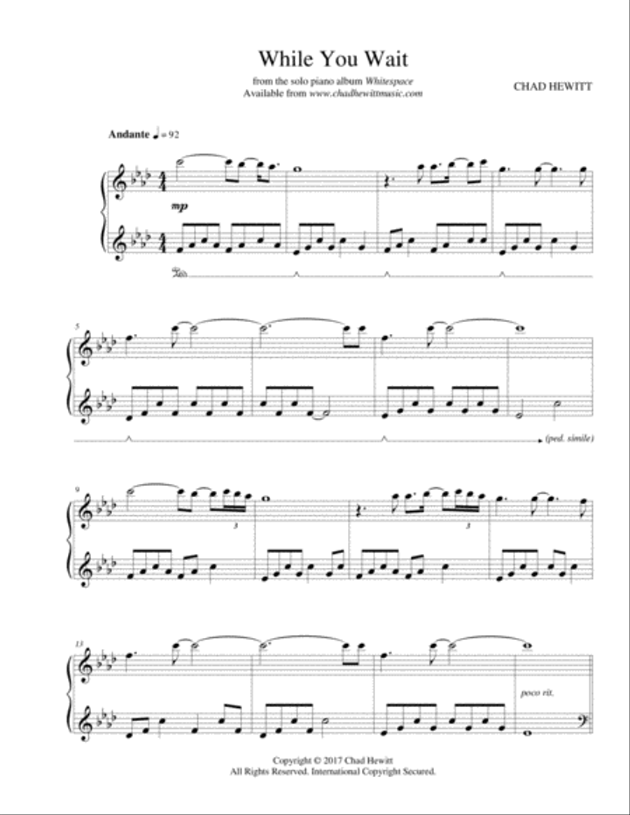 While You Wait Piano Method scores gallery preview page 1