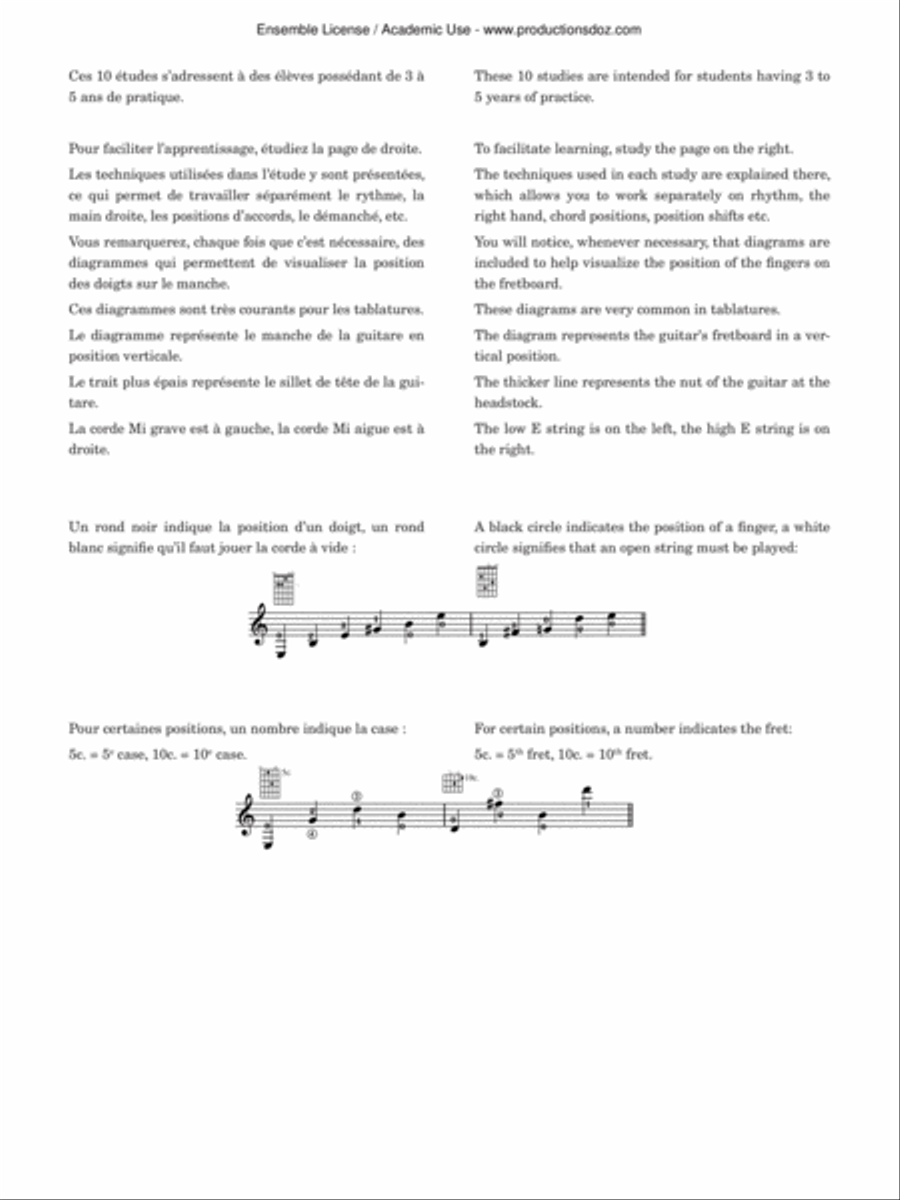 Comme des études..., vol. 1 Classical Guitar scores gallery preview page 3