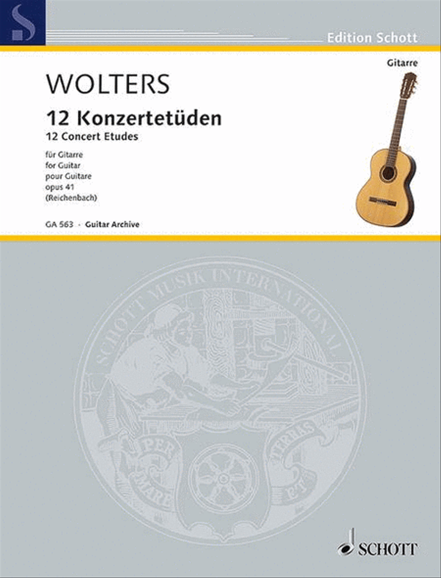 12 Concert Etudes 12 Concert Etudes Classical Guitar scores gallery preview page 1