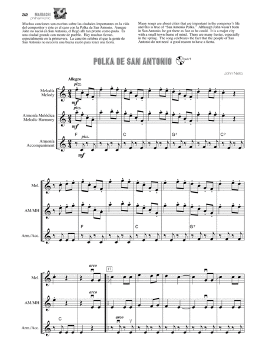 Mariachi Philharmonic (Mariachi in the Traditional String Orchestra) String Orchestra scores gallery preview page 7