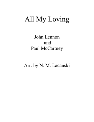 Book cover for All My Loving