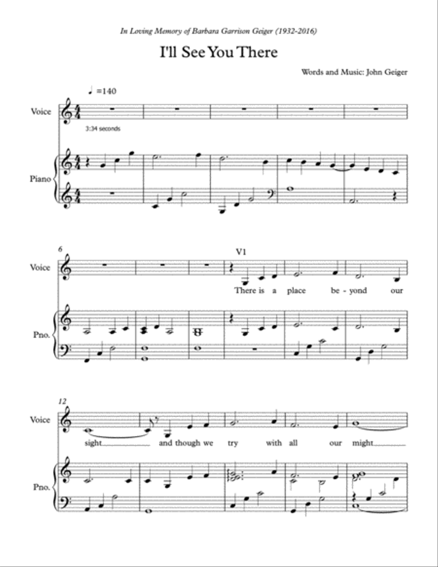 I'll See You There Voice scores gallery preview page 1