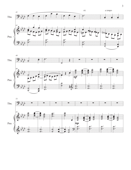 "Reflection" for Low Brass Solo with Piano Accompaniment image number null