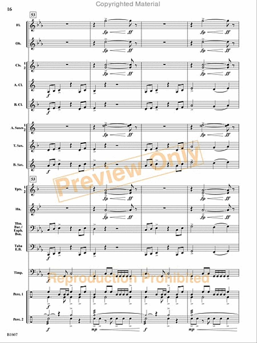 The Fires of Bandai Concert Band scores gallery preview page 17