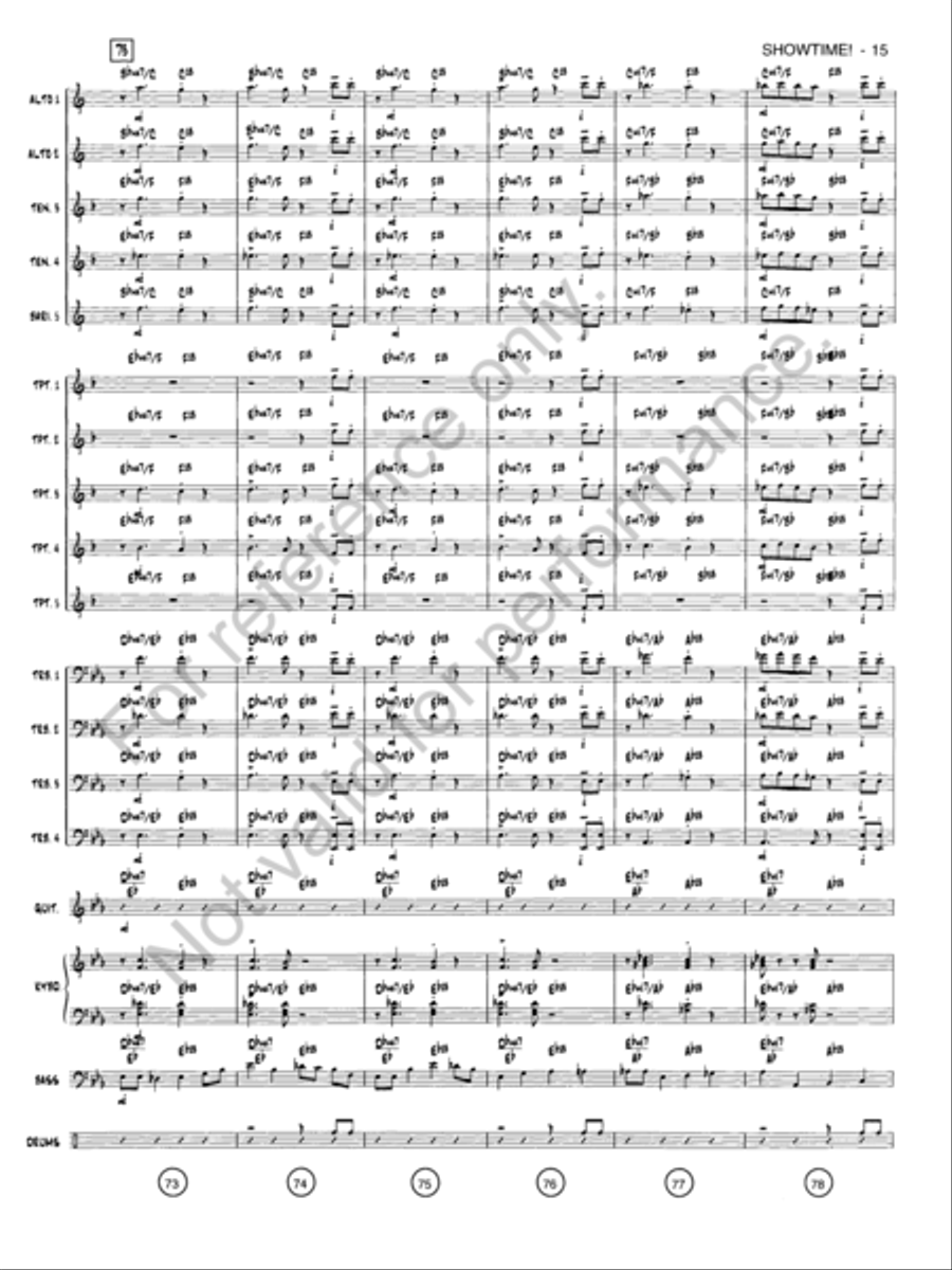 Showtime! Jazz Ensemble scores gallery preview page 14