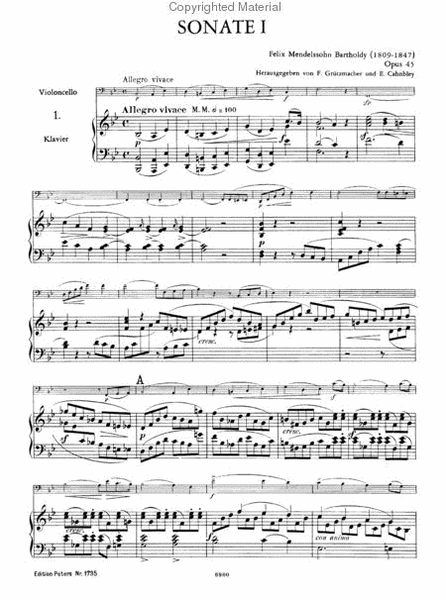 Werke fur Violoncello und Klavier - Complete