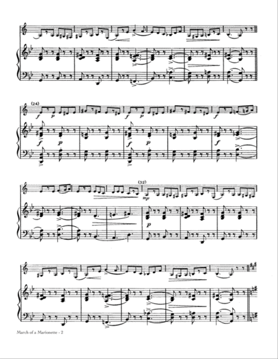 March Of A Marionette School and Community scores gallery preview page 2