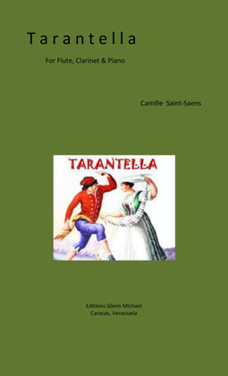 Saint Saens Tarantella for flute, clarinet & piano