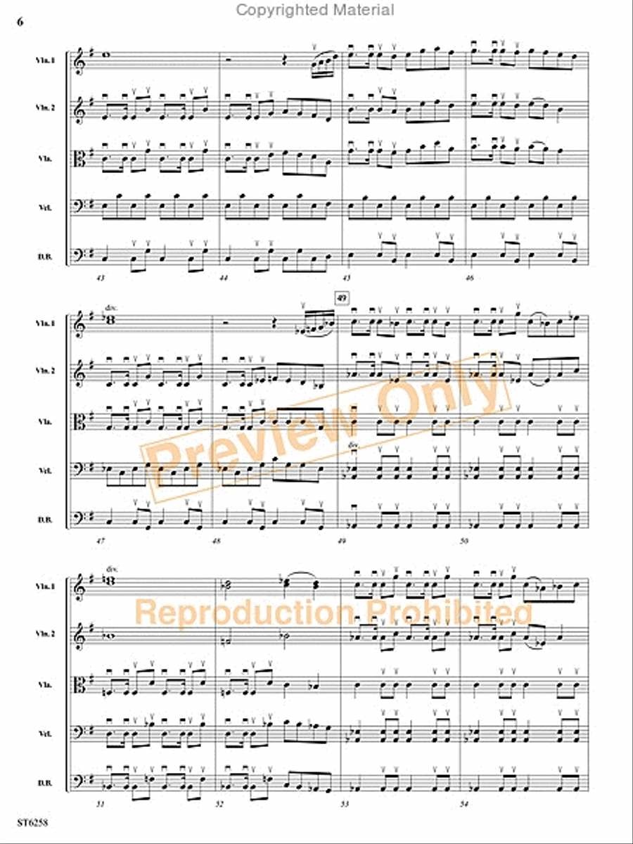 Legend of the Phantom Pirates String Orchestra scores gallery preview page 5
