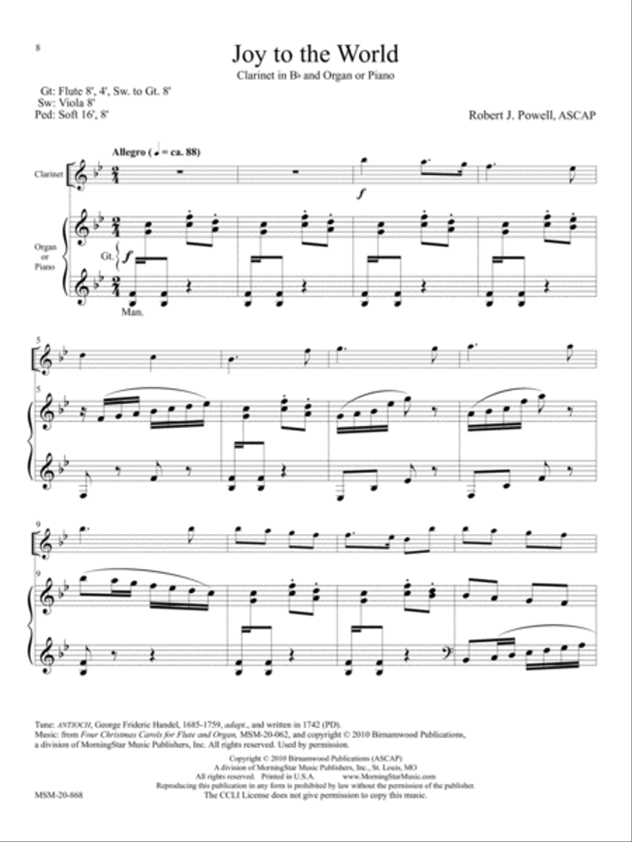 Ten Pieces for Clarinet and Keyboard Clarinet Solo scores gallery preview page 5