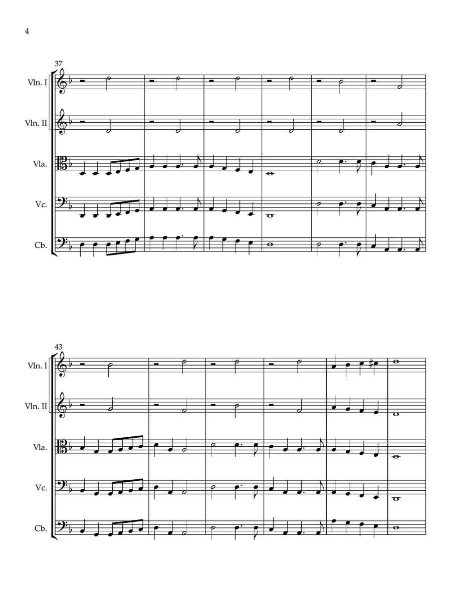 The Wellerman for easy string Orchestra with optional solos String Orchestra scores gallery preview page 4