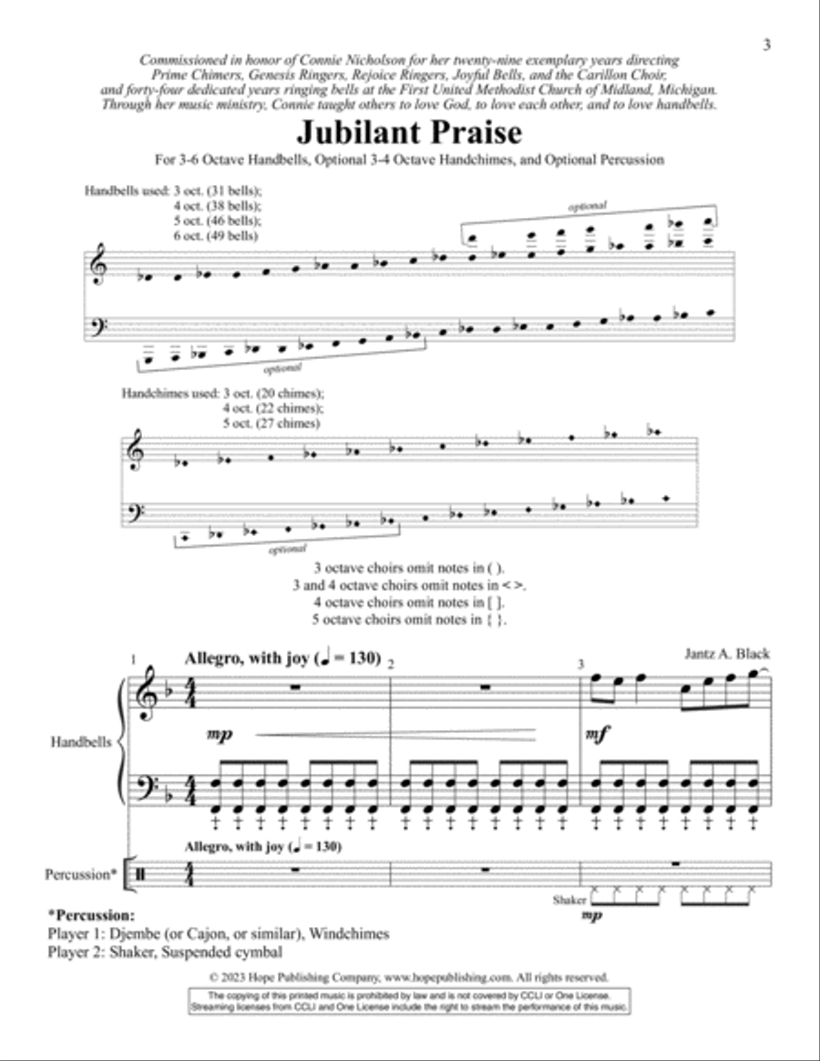 Jubilant Praise 5-Octaves scores gallery preview page 3