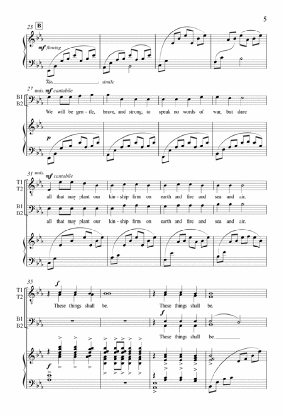 Every Life Shall Be a Song TTBB scores gallery preview page 5