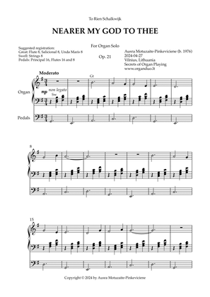 Meditation on Nearer My God to Thee, Op. 21 (Organ Solo) by Ausra Motuzaite-Pinkeviciene