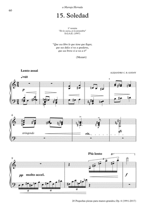 20 Piezas, Op. 4 (2017) No. 15. Soledad