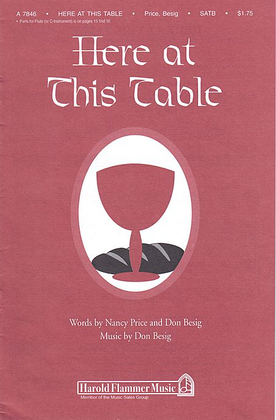 Book cover for Here at This Table