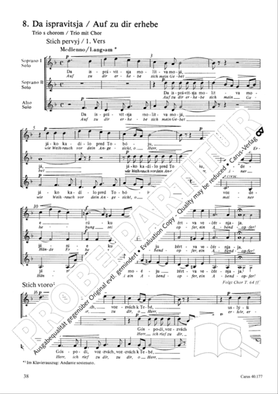 Neun liturgische Chore Collection / Songbook scores gallery preview page 39