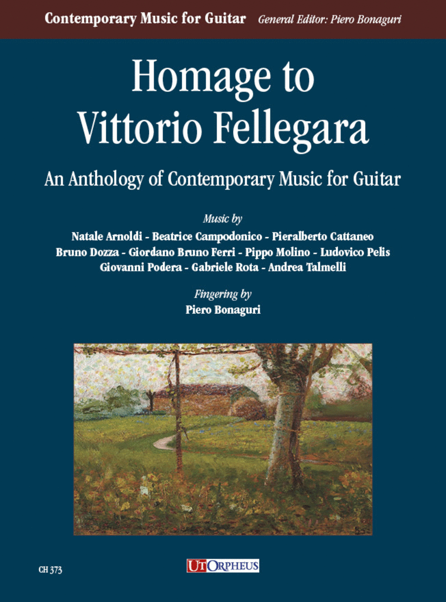 Homage to Vittorio Fellegara. An Anthology of Contemporary Music for Guitar (Arnoldi, Campodonico, Cattaneo, Dozza, Ferri, Molino, Pelis, Podera, Rota, Talmelli). Preface by Renzo Cresti Acoustic Guitar scores gallery preview page 1